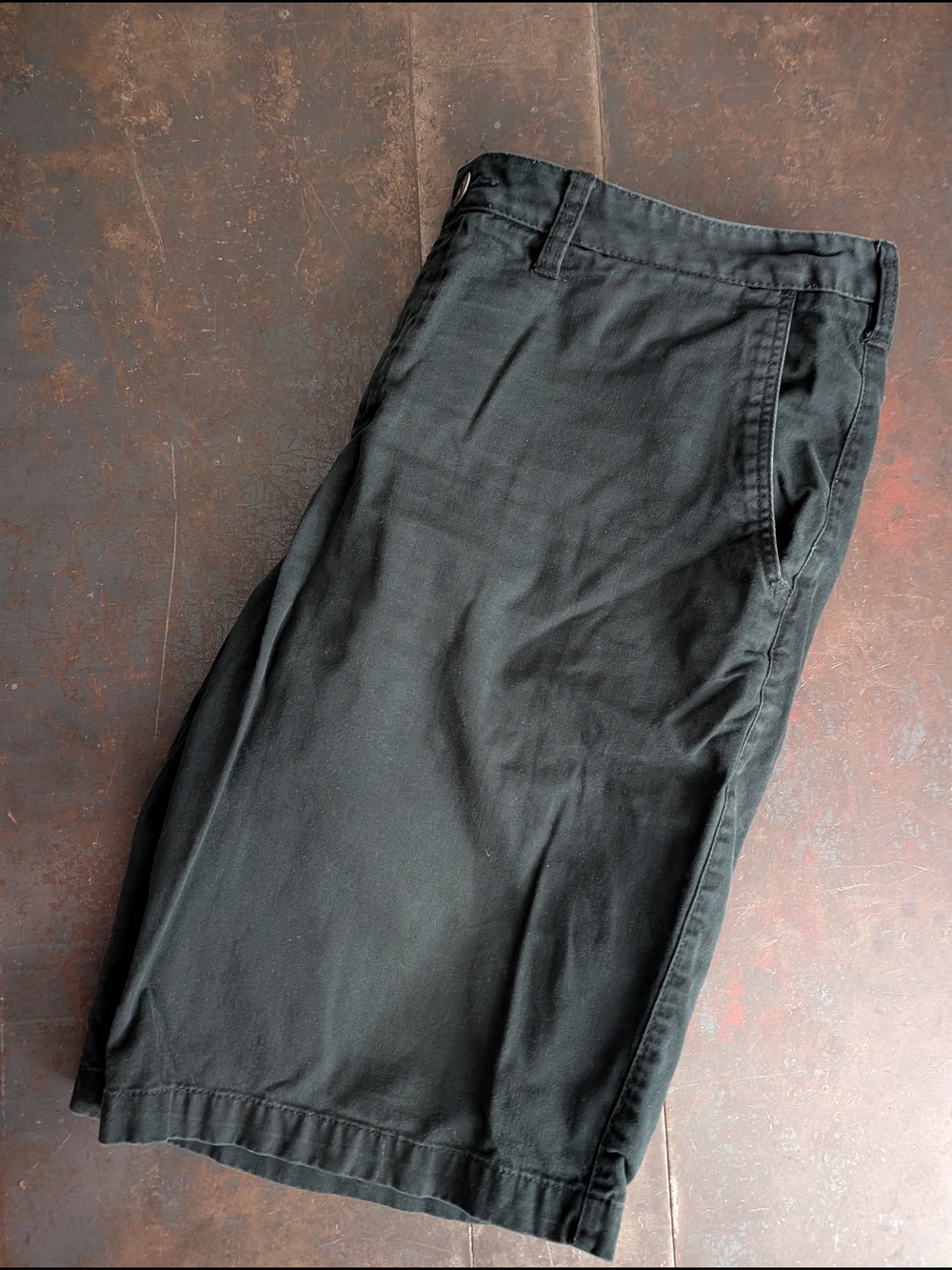 Men's Black Cotton Shorts
